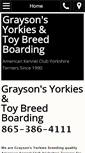 Mobile Screenshot of graysonsyorkies.com